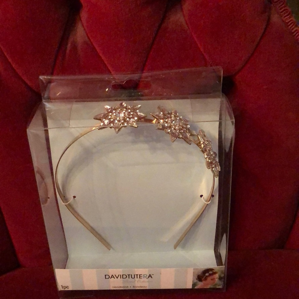David Tutera bejeweled headband